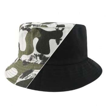  Cotton Two Side Reversible Bucket Hat	