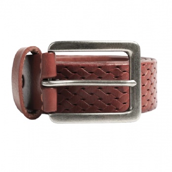  Men Male Genuine Leather Pin Buckle Leather Belt	