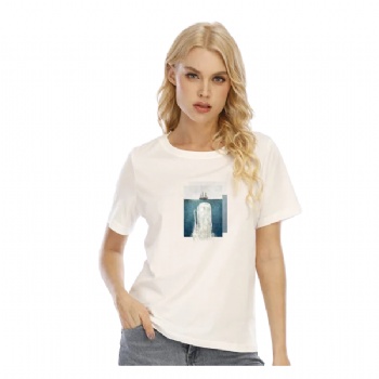  Loose Casual Summer 100% Cotton Ladies T-Shirts	