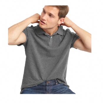  Hot Sale High Quality Solid Pique Polo Shirts for Men	