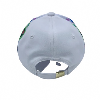  Cotton Baseball Hat with Side Mesh Printing	