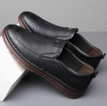  Stylish Genuine Leather Casual Elegant Shoes for Trendy Men	
