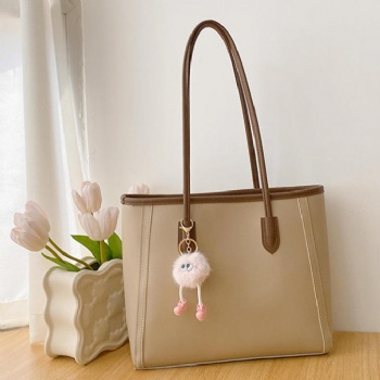 Minimalist commuting 2026 solid color retro large-capacity new textured underarm handbag and shoulder bag for women